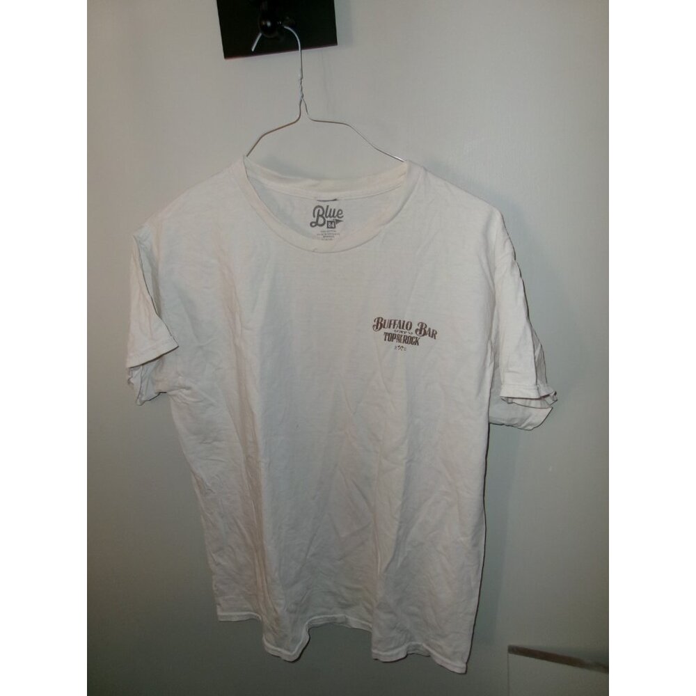 Blue 84 Buffalo Bar Top of the Rock Graphic T-Shirt Cream Mens L
